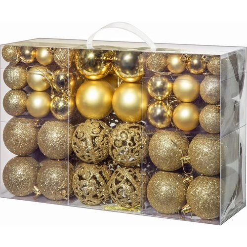 CHRISTMAS GIFTS KUGLE NOVOGODI&amp;Scaron;NJE ZLATNE 100/1 Slike