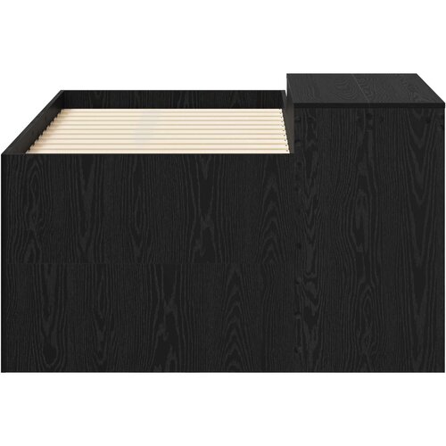  za djecu s visokim okvirom i stolom Crna 80 x 160 cm Slike
