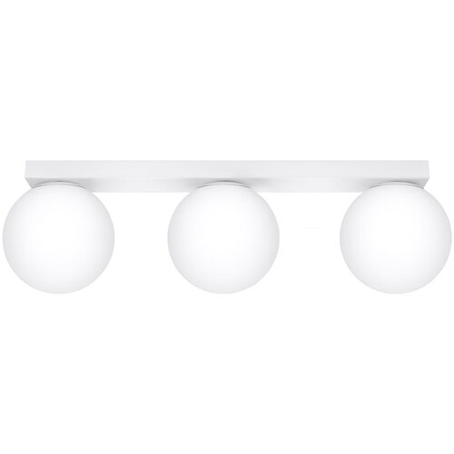 Nice Lamps Bijela stropna svjetiljka sa staklenim sjenilom ø 12 cm Umerta – Cijene