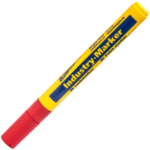 BLEISPITZ Beorol marker industriјski 4mm, crveni Slike