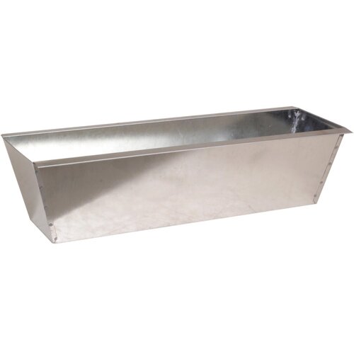  pocinkano cvetlično korito za gradnjo s paletami 38 cm x 13 cm x 9,5 cm srebrno Slike