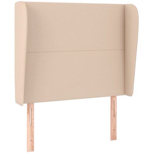 Maison Chic Vzglavna omarica - Nočna omarica - Posteljna omarica z u&amp;scaron;esi kapučino 83x23x118/128 cm umetno usnje, (21708814) Slike