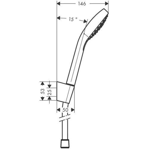 Hansgrohe CROMA SELECT SET RUČICA CREVO I DRŽAČ TUŠA 26413400 Cene