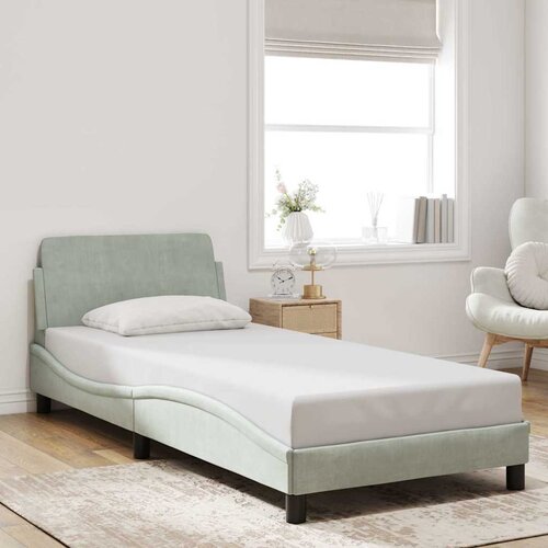  Okvir za krevet Dover svijetlosivi 90x190 cm bar&amp;scaron;un Slike