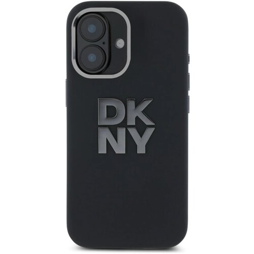 Dkny TEKOČI KOVINSKI OVITEK LOGO CASE ZA IPHONE 16 ČRN, (21898985) Cene