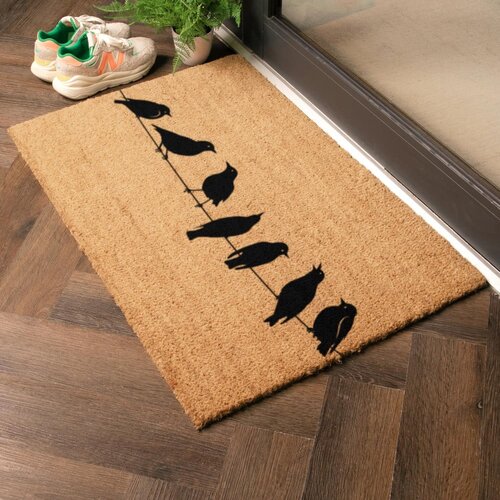 Artsy Doormats Predpražnik iz kokosovih vlaken 40x60 cm Birds On a Wire &amp;ndash; Slike