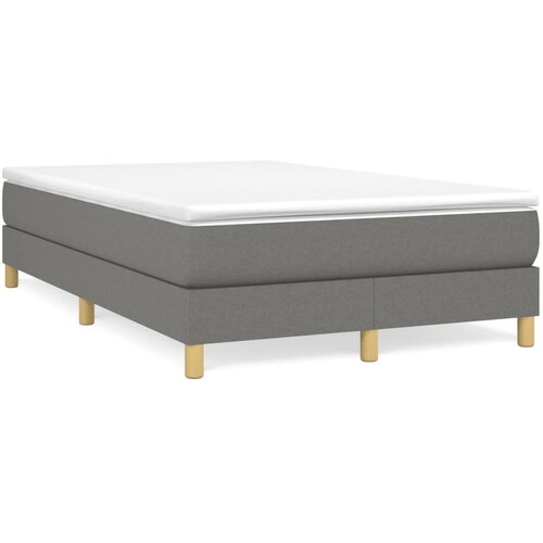 VidaXL Krevet box spring s madracem tamnosivi 120 x 190 cm tkanina Slike