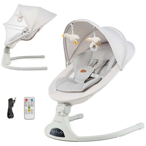 Kinderkraft električna njihaljka TULSY, Beige Cijene