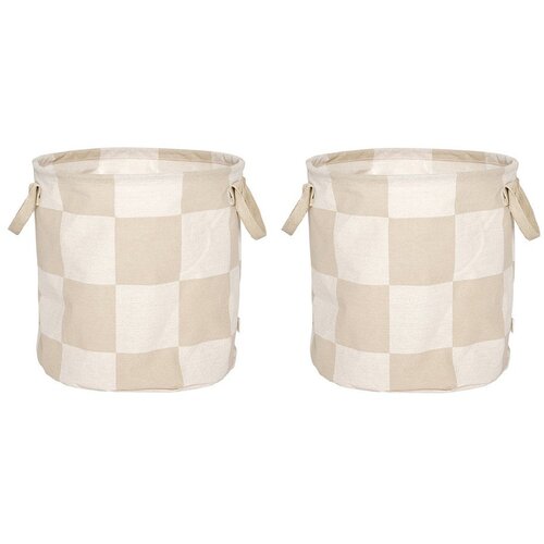 OYOY Living Design Tekstilne ko&scaron;are v kompletu 2 ks &oslash; 32x32 cm Chess &ndash; Cene