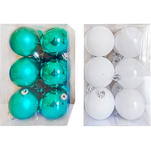  Kuglice 60cm tirkizne ili bijele - Tirkizna Slike
