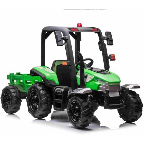 Lean Toys Otro&scaron;ki električni traktor BLT-206 24V 400W Zelena lea Cene