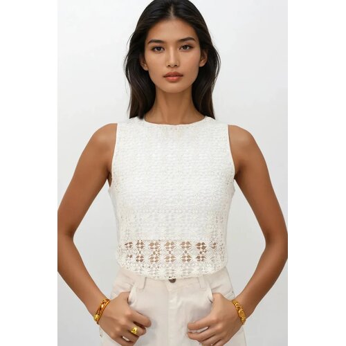 Trend Alacati Stili Ženska bluza Alc-X14191, Krem Cene