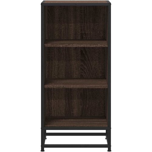  Komoda boja hrasta 35,5x35x76 cm konstruirano drvo i metal Slike