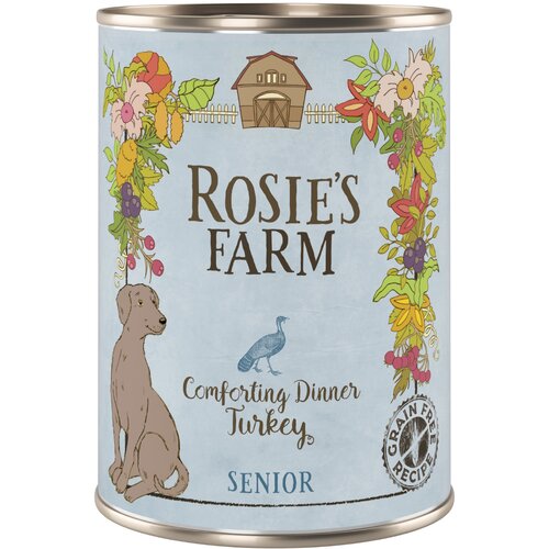  Varčno pakiranje Rosie's Farm Senior 24 x 400 g - Puran Cijene