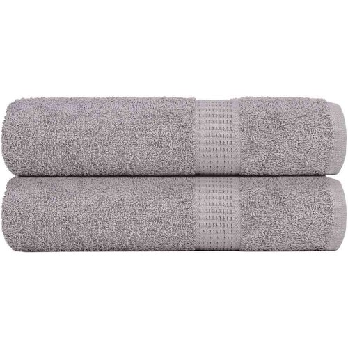 VidaXL Ručnici za kupanje 2 kom sivi 100x150 cm 360 gsm 100% pamuk Slike