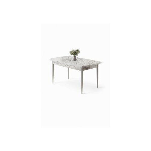 Hanah home trpezarijski sto asfel white marble brown Cene