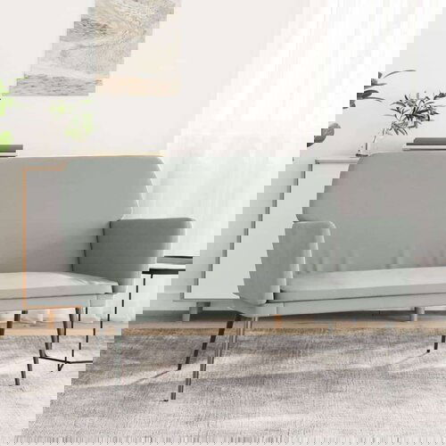  Klupa svjetlosiva 108 x 79 x 79 cm baršunasta Cijene