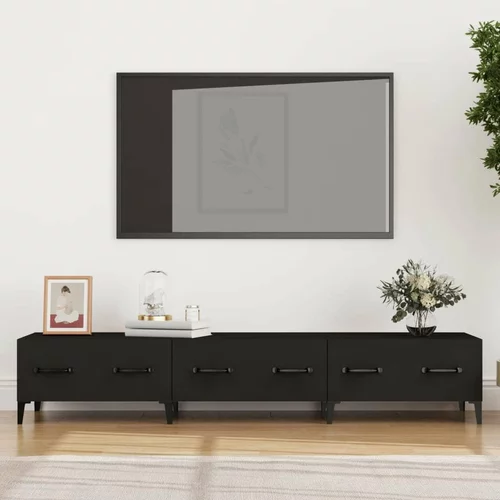 TV omarica črna 150x34,5x30 cm konstruiran les, (20731995)