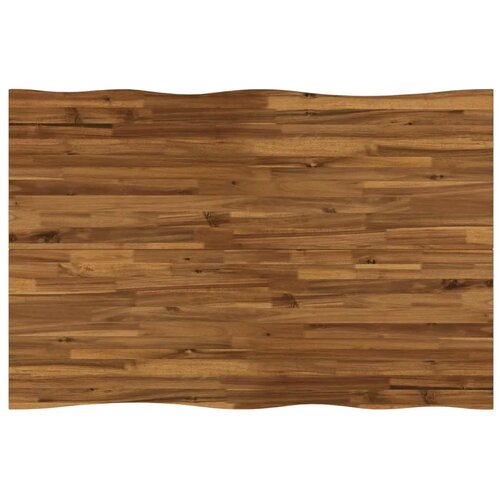  120 x 70 x 75 cm Čvrsto drvo akacije Prirodna i kava Pravokutni - Prirodno kava 120 x 70 x 75 cm Živi rub Slike