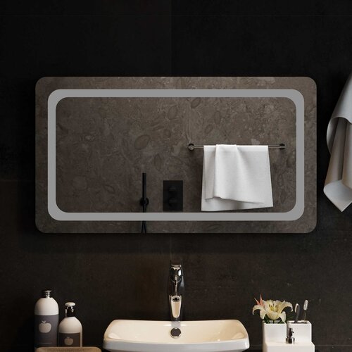  LED kupaonsko ogledalo s ogledalom *Transparent*an 90 x 50 cm Slike