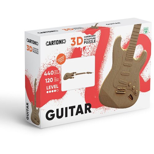 Cartonic 3D puzzle Gitara Slike