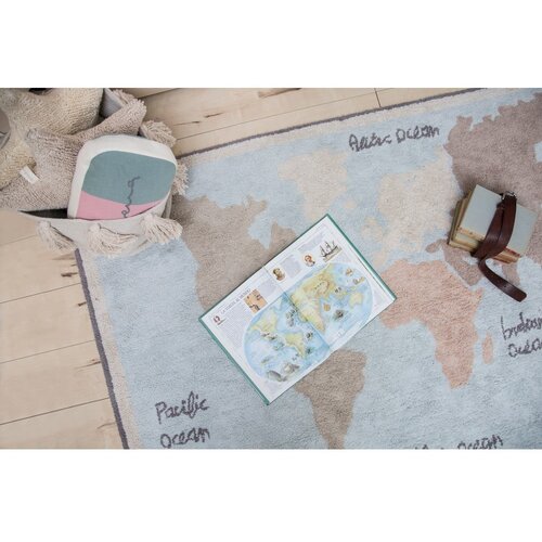 Lorena Canals Periv/ručno rađen pamučan dječji tepih 140x200 cm Vintage Map &amp;ndash; Slike