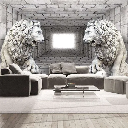  tapeta - Stone Lions 250x175