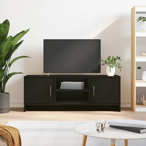 TV ormarić crni 102x30x37,5 cm od konstruiranog drva
