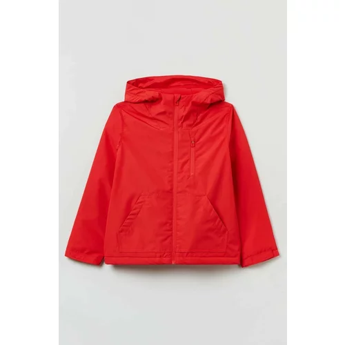 OVS Otroška jakna rdeča barva