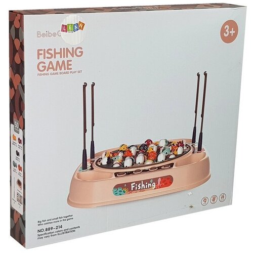 Lean Toys Ribolovni komplet Arkadna igra Roza Slike