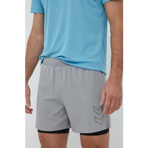Hummel Kratke hlače za trening Fast boja: siva