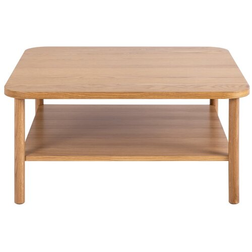 Actona Stolić za kavu u dekoru hrasta u prirodnoj boji 90x90 cm Banbury – Cene