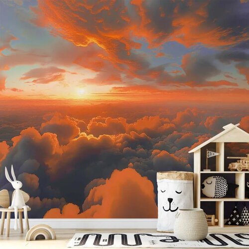  Foto tapeta - When Dawn Tickles the Clouds: A Spectacle of Colors on the Morning Sky 150x105 Cijene