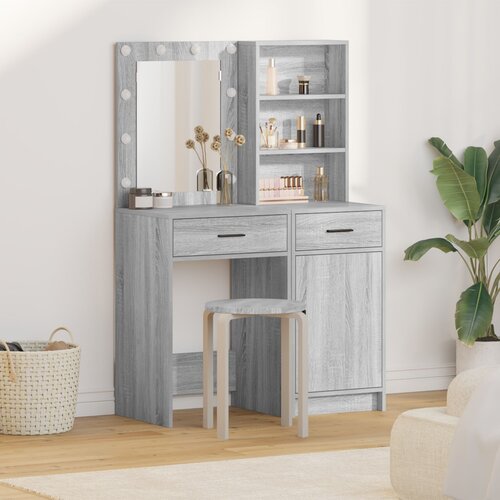 vidaXL Set od 2 Siva sonoma Konstruirano drvo Cijene