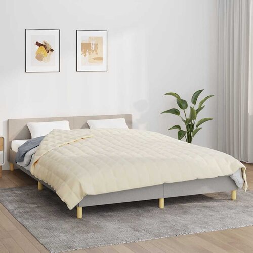  Te&amp;scaron;ka deka svijetla krem 200x200 cm 9 kg od tkanine Slike