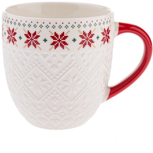 Dakls Bela porcelanasta skodelica 630 ml Knitting &ndash; Cene