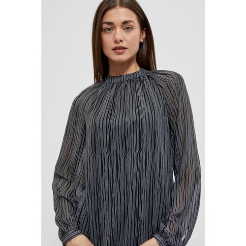 Moodo Women&amp;#039;s shirt with a stand-up collar Slike