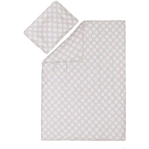 Fillikid navlaka za posteljinu 2 dijela Jersey 100x140 cm Circles grey Slike