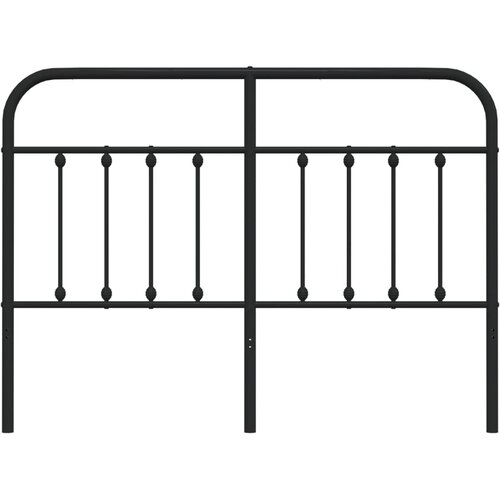  Metalno zamjensko uzglavlje crno 140 cm Slike