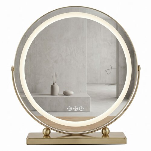 Rea Stensko ogledalo LED MAKE-UP L.Gold 50 cm Cene