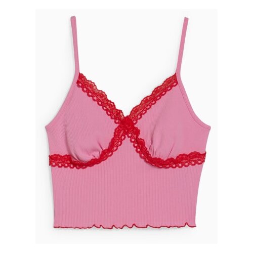 CA CLOCKHOUSE Ženska majica, Crop-top, Roze Cene