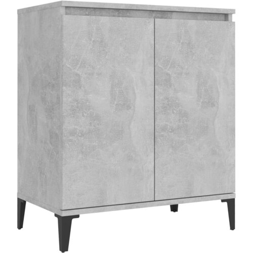  Komoda siva boja betona 60x35x70 cm od konstruiranog drva Slike