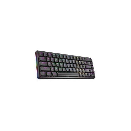  Tastatura gaming RAMPAGE REBEL black, Mechanical, Low Profile, blue switch, US Layout, Rainbow Cijene