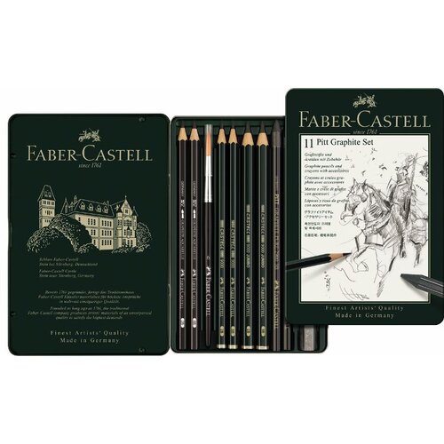 Faber-Castell Pitt Grafit set mali - kovinska embalaža (Faber Castell - Set PITT) Cene