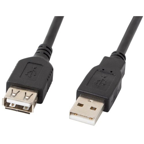 Lanberg USB 2,0 Ženska 1,8m črni podalj&scaron;ki kabel 1,8m črna, (21090766) Cene