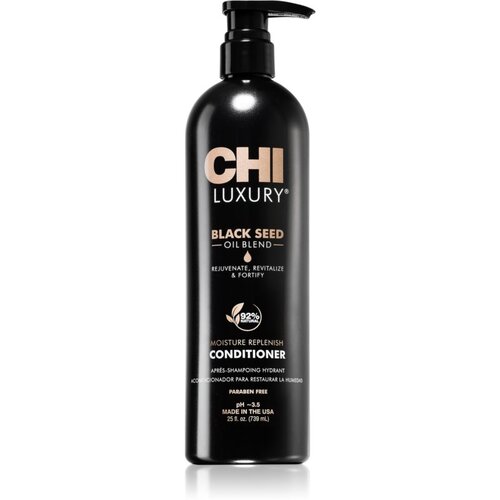 CHI Luxury Black Seed Oil Moisture Replenish Conditioner vlažilni balzam za lažje česanje las 739 ml Cene