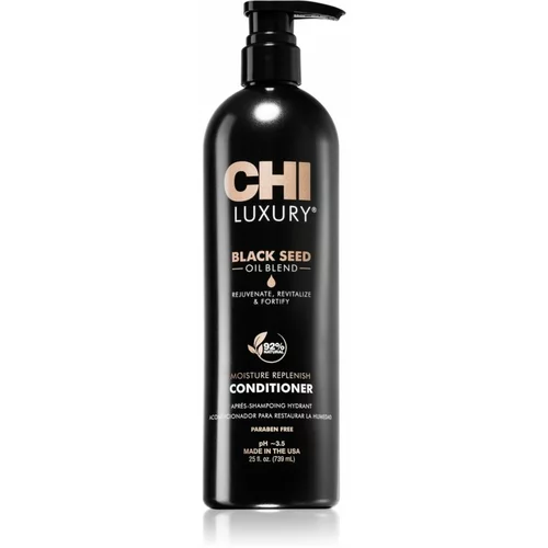 CHI Luxury Black Seed Oil Moisture Replenish Conditioner vlažilni balzam za lažje česanje las 739 ml