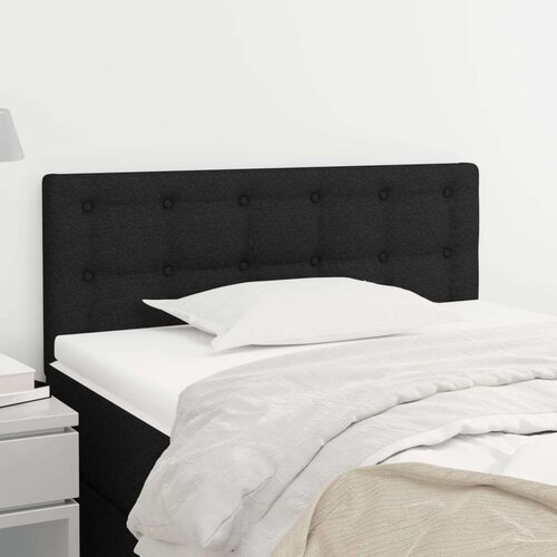  Uzglavlje crno 90x5x78/88 cm od tkanine Slike