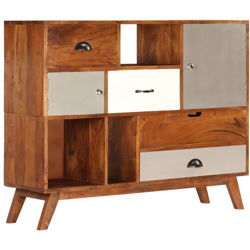 VidaXL Komoda od masivnog bagremovog drva 115 x 35 x 86 cm Slike