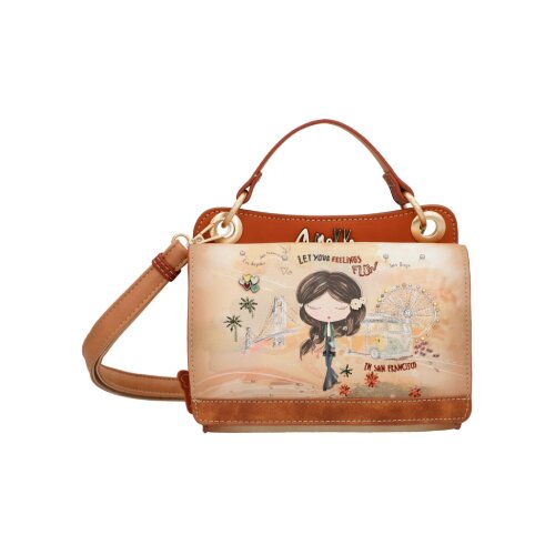 Sany Bags S.L. Anekke, Peace & Love - Torba - Anekke, Peace and Love, camel, mini, 18x18x13 cm Cene